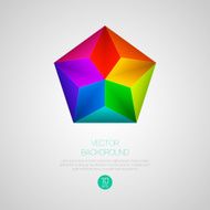3d triangular background Vector illustration N8