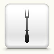 Square Button with Barbecue Fork