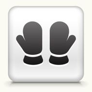 Square Button with Baby Mittens