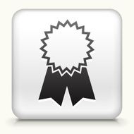 Square Button with Award Ribbon