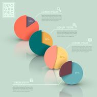 abstract pie chart infographics N19