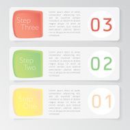 Design number banners template graphic or website layout N36