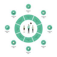 Business Infographics icon template