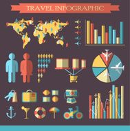 Travel infographics with icons N2