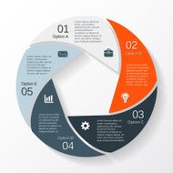Modern vector info graphic for business project N263