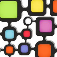 Abstract background of color boxes N2