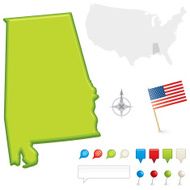 Alabama State Map N2
