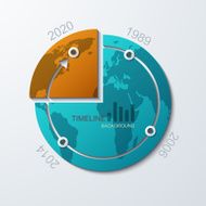 vector timeline infographic element design N6