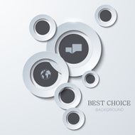 Vector modern circle infographics background N5