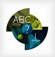 Option infographic presentation layout N47
