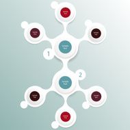 colorful round diagram infographics N21