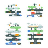 City traffic set