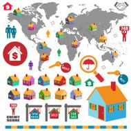 real estate infographic design elements N9