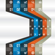 Abstract paper infografics N24
