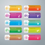 Infographic design template and marketing icons N72