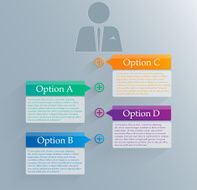 Colored infographic design-vector illustration N3