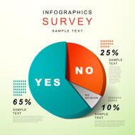flat style abstract pie chart infographics N4