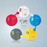 Infographic design template and marketing icons N73