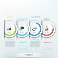 Modern infographics options banner N691