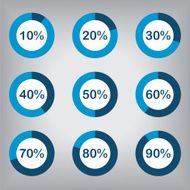 Circle Diagram Pie Charts Infographic Elements