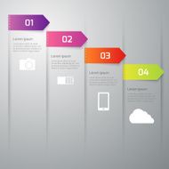 Vector illustration infographics four options N92