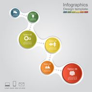 Infographic report template layout Vector illustration N51