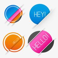 Sliced Circle Vector Elements N2