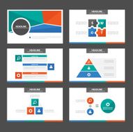 colorful Infographic elements presentation template flat design set N2