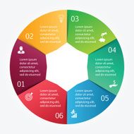 Vector circle element for infographic N93