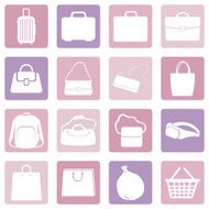 Vector Set of Bags Icons N2
