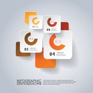 Infographic Design - Round Square Labels with Diagrams N5