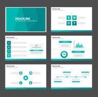 Green Multipurpose Infographic elements presentation template