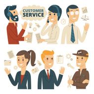 Customer Service Infographic Elements