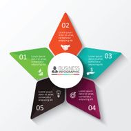 Vector star for infographic N6
