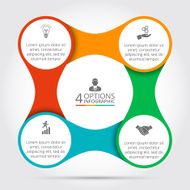 Vector circle infographic N73