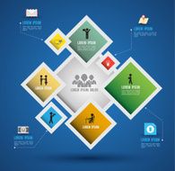 Vector abstract infographics N17