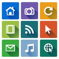 Modern flat icons vector N2