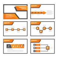 Orange Multipurpose infographic Presentation Templates flat design