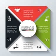 Vector circle element for infographic N95