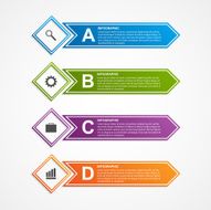 Abstract infographics design template N10