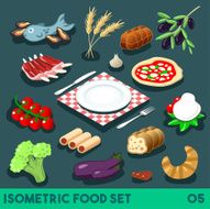 Diet Set 05 Food Isometric