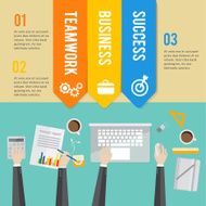 Infographics Business teamwork