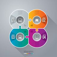 Infographics vector design template N364