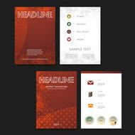 Flyer or Cover Design Template - Business Networks Infographics N2
