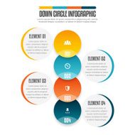 Down Circle Infographic