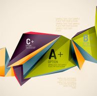 Geometric shapes in the air Vector abstract background N498
