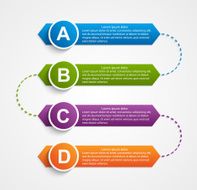 Abstract infographics design template N11