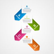 Abstract business options infographics template N11