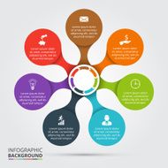 Vector circle element for infographic N96