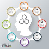 Vector circle elements for infographic N21